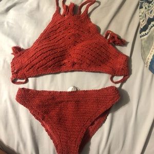 Crochet Bikini top & bottom.